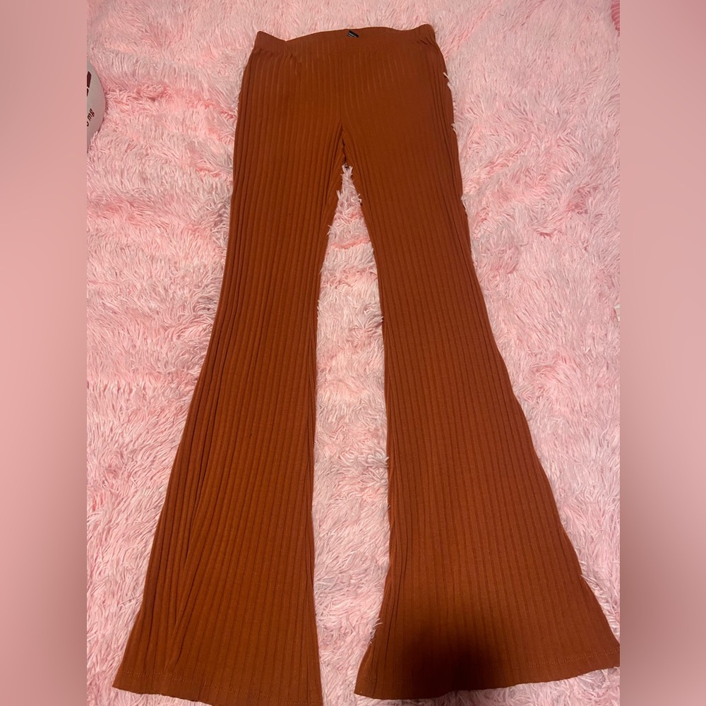 Orange Flared Pants